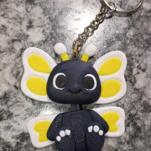 🦋 Cartoon Butterfly / Bug Keychain