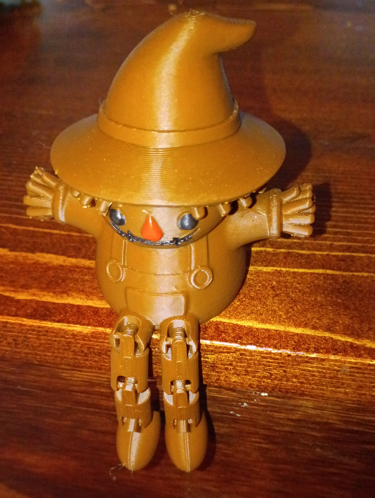 ๐ Articulated Scarecrow Shelf Sitter โ Fall & Thanksgiving 3D Printed Desk Decor - Image 2